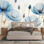 Papier peint – Souffle Azur des Pavots