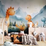 Papier peint – Forêt des Dinos