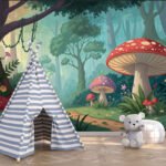 Papier peint – Féérie champignon