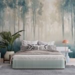 Papier peint – Aquarelle Brume d’Aube