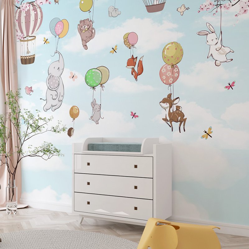 1AJ3-j_i8yghw6R6W4KhFKtPraKabQRUvw2000Petit-Monde-en-Ballons.jpg Papier peint – Petit Monde en Ballons – Image 1