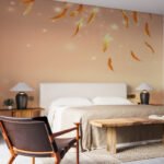 Papier peint – Ciel de Douceur Abricot Ambiance Sereine