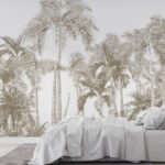 Papier peint – Grandes Palmes Ocre