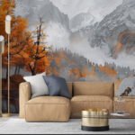 Papier peint – Forêt d’Automne Lumineuse