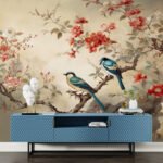 Papier peint – Chant des Fleurs de Prunier