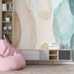 Papier peint – Harmonie Douce et Or