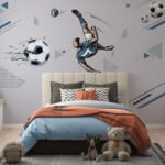 Papier peint – Football en scène