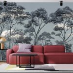 Papier peint – Forêt de bonheur simple