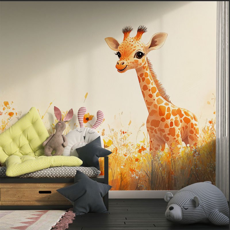 1uX29wYpOqG0zfas5OgTScJyHosHaxhxpw2000Girafe-Geante-de-la-Jungle.jpg Papier peint – Girafe Géante de la Jungle – Image 1