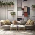 Papier peint – Panneaux en relief et jardinières végétales