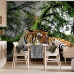Papier peint – Deux tigres dans la jungle