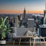 Papier peint – Skyline de New York au coucher du soleil