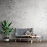 Papier peint – Texture grise effet enduit