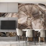 Papier peint – Escalier en colimaçon en perspective