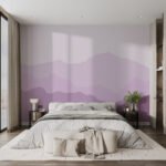 Papier peint – Collines mauves superposées