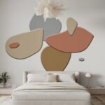 Papier peint – Formes organiques aux tons terre