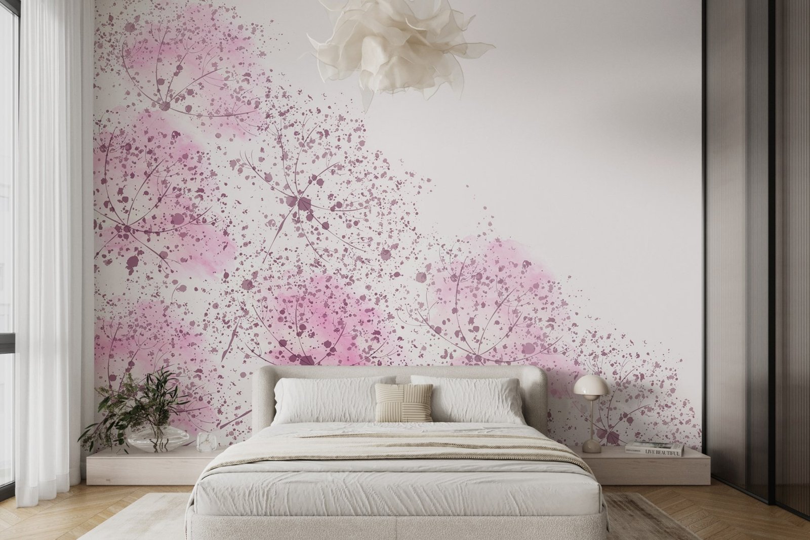 w02559pib4mr.jpg Papier peint – Nuée de petites fleurs roses – Image 1
