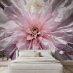 Papier peint – Fleur rose et mauve en gros plan