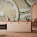 Papier peint – Tranches de citron vert