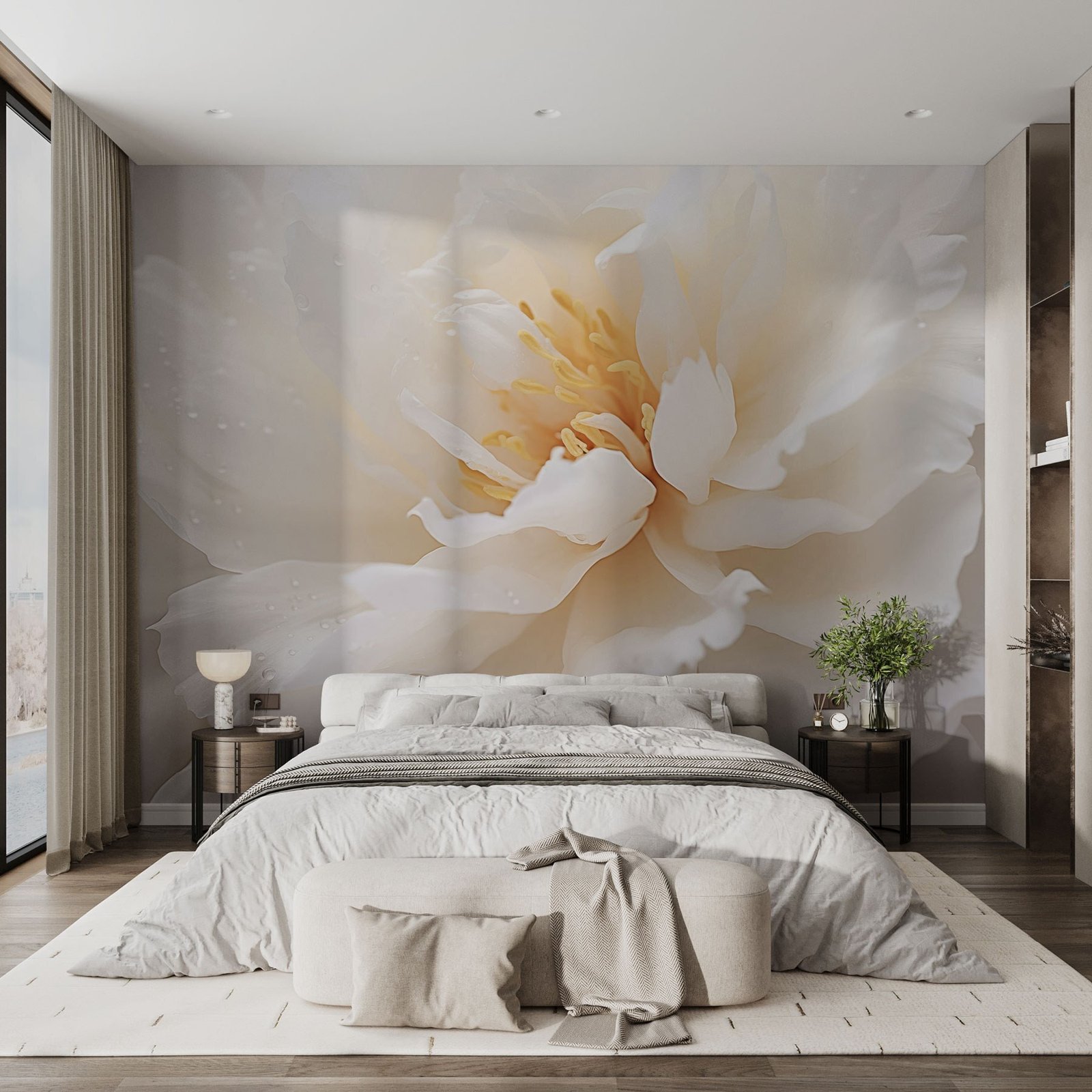 w03602pib67ms.jpg Papier peint – Magnolia crème en gros plan – Image 1