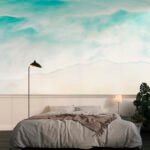 Papier peint – Dunes claires et ciel turquoise