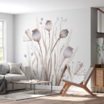Papier peint – Fleurs séchées aux tiges fines