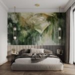Papier peint – Feuillage vert dans une lumière diffuse