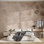 Papier peint – Formes arrondies aux tons sable