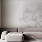 Papier peint – Arbre gris dans une brume claire